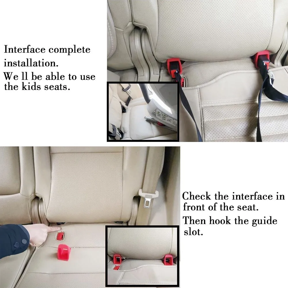 ESPEEDER Универсальный автомобильный ремень безопасности интерфейс s направляющий кронштейн детское безопасное сиденье интерфейс для ремень ISOFIX стойка для соединителей держатель