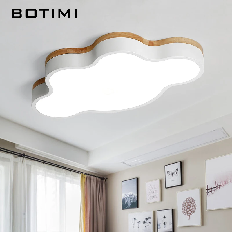 Us 83 2 48 Off Botimi Cloud Shaped Led Ceiling Lights With Remote Control Modern Ceiling Lamp For Living Room Kids Bedroom Lighting Fixtures In
