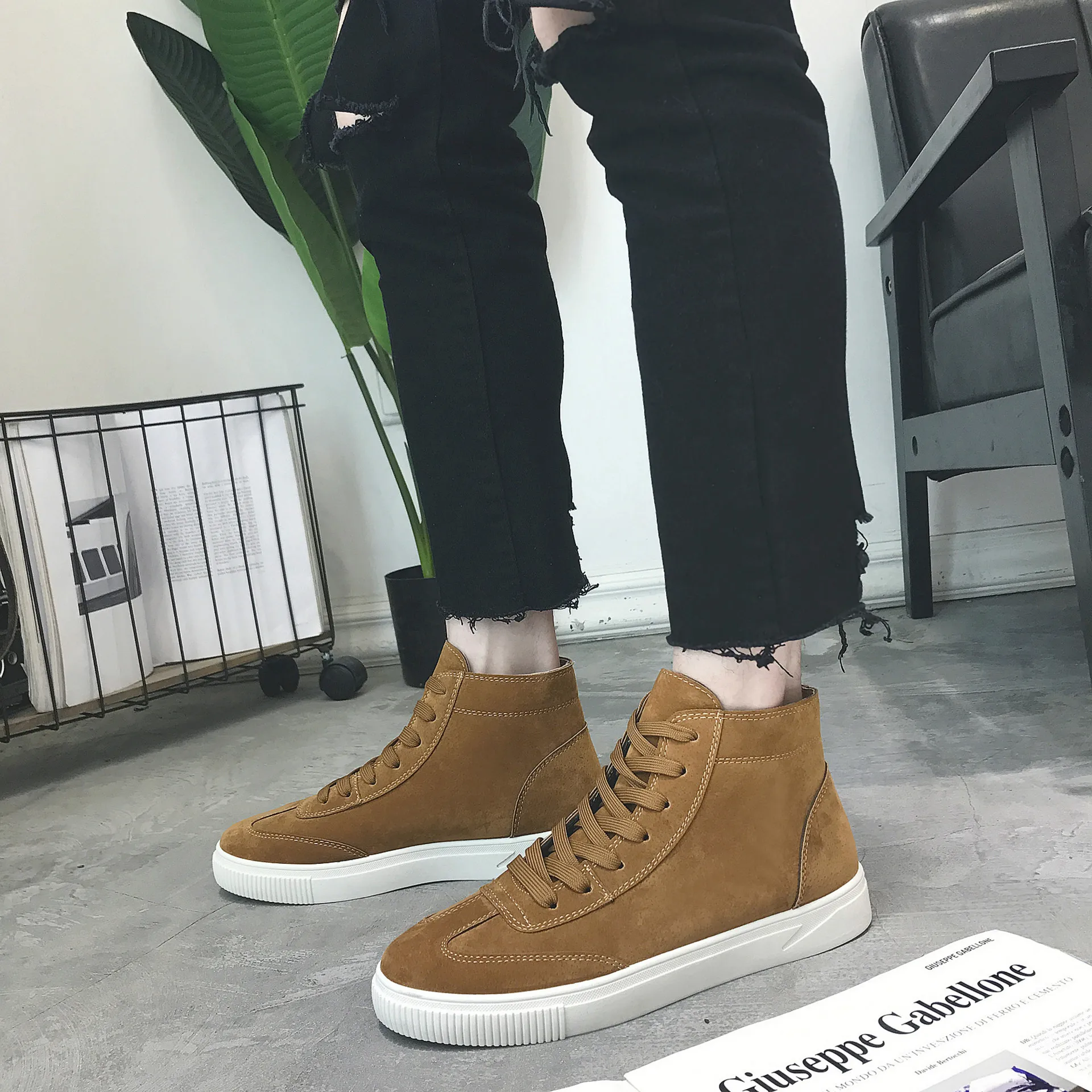 

Men Casual Shoes 2019 Spring Autumn Classic Fashion Shoes Men Leather Male Lace Up Flats Comfortable Sneakers Boat Shoes
