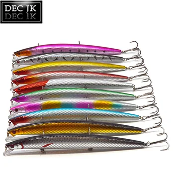 

10PCS Laser Plastic Hard Sea Fishing Lure For Trout Artificial Fake Bait Bass Crankbaits Minnow Jerkbait Saltwater Fishing Lures