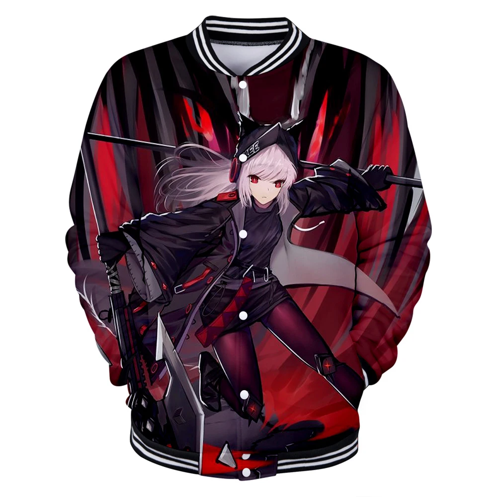 Arknights бейсбольная форма Мужская Весенняя Повседневная Harajuku Arknights бейсбольная куртка плюс размер для мужчин Уличная Одежда большого размера