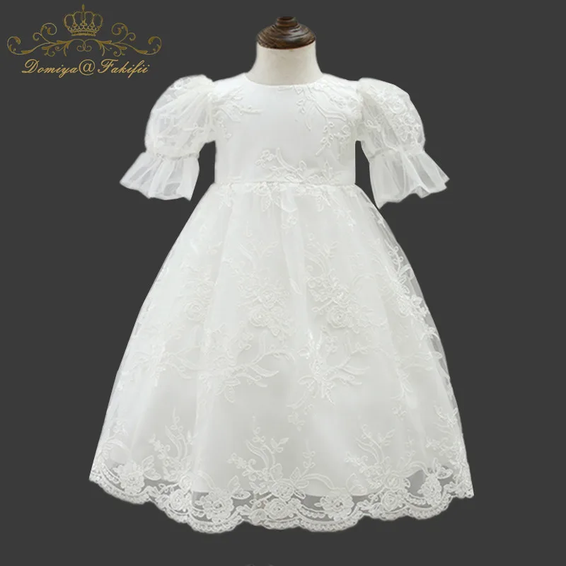 

Newborn Baby Girl Birthday Dress Lace Tulle Toddler Christening Dress Infant Princess Party Dresses For Kid Gowns Baby Set 0-24M