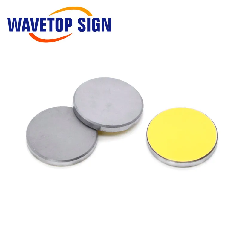 WaveTopSign Co2 Laser Si reflective Mirror for Laser Engraver Gold-Plated Silicon Reflector Lenses Dia.19 20 25 30 38.1 mm