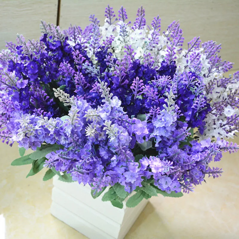 10 Heads Bouquet Silk Artificial Lavender Fake Garden Plant Flower Home Decor 10 Heads Bouquet Silk Artificial Lavender Fake Garden Plant Flower Home Decor