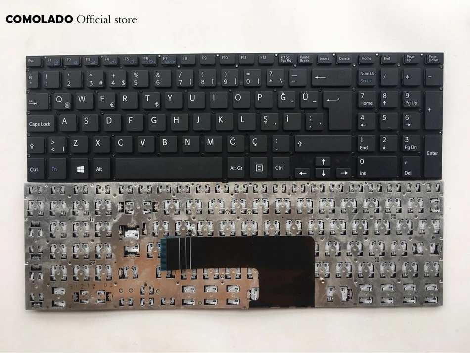 TR Турецкая клавиатура для Sony VAIO Fit 15 fit15 SVF15 SVF15A SVF15E SVF15N17CXB Teclado черная