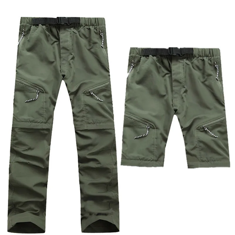 Men Summer Removable Pants Outdoor Quick Dry Pants UV Protection Pants