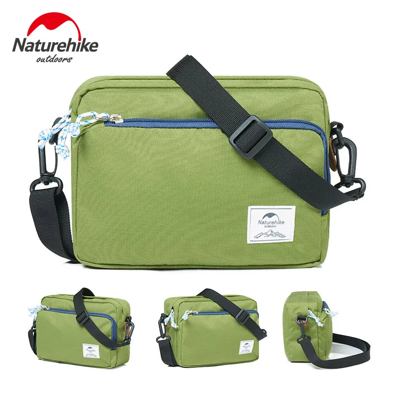 Naturehike сумки на плечо сумка-мессенджер на открытом воздухе Кемпинг Пешие Прогулки Рюкзак на одном ремне для отдыха для мужчин и женщин быстро сохнет - Цвет: Green