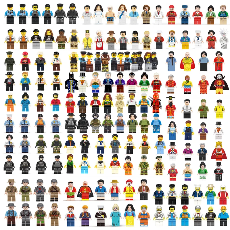

100pcs/lot Ninjago Marvel Figures Blocks Educational Construction Building Bricks Toys Set For Children Toys