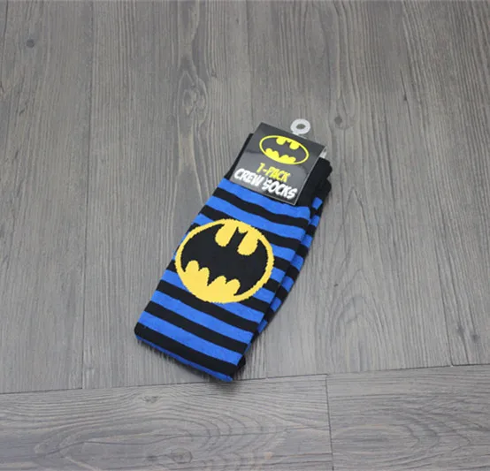 cartoon Marvel Avengers Batman joker sock flash comfort funny men women novelty striped printed happy color toe socks Skarpetki