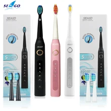 Adults Sonic Electric Toothbrush 2 Mins Smart Timer 40000 Strokes Deep Oral Clean 5 Modes Waterproof USB Rechargeable