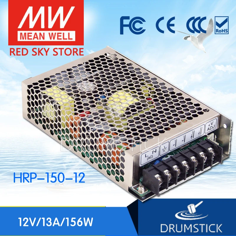 

MEAN WELL HRP-150-12 12V 13A meanwell HRP-150 12V 156W Single Output with PFC Function Power Supply [Real1]