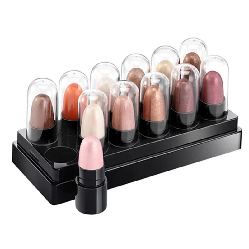 

12 Colors New Eyeshadow Matte Shimmer Eye Shadow Makeup Palette Glitter Primer Powder Silk Pen Waterproof Korea Cosmetics Gift