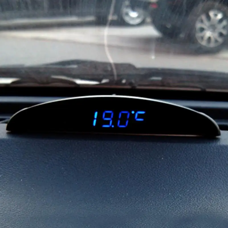 

3 in 1 Time/Temperature/Voltage Digital LED Alarm Auto Electronic Clock Car Voltmeter Thermometer Calendar 12V