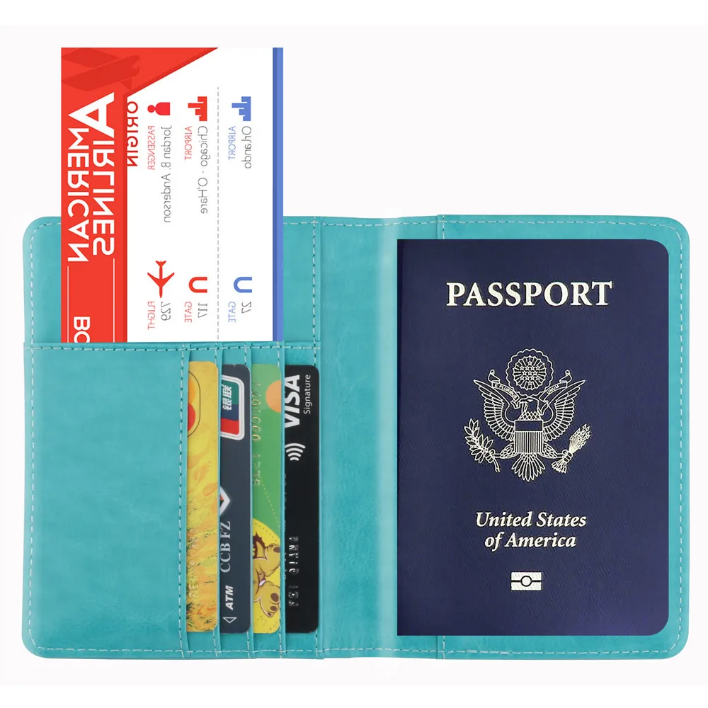 Сумка для хранения кожа обложка паспорта кошелек Чехол RFID Блокировка дорожный кошелек дропшиппинг 19Mar8 Обложка для паспорта