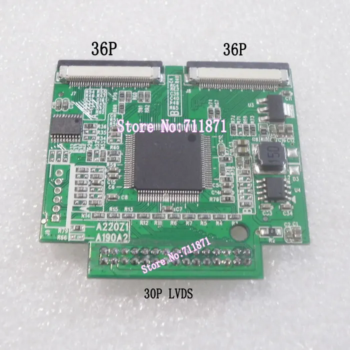 30P LVDS двойной 36P RSDS адаптер пластина A220Z1 подключение LVDS плата управления A220Z1 RSDS LVDS 30P LVDS 36P+ 36P RSDS плата преобразования