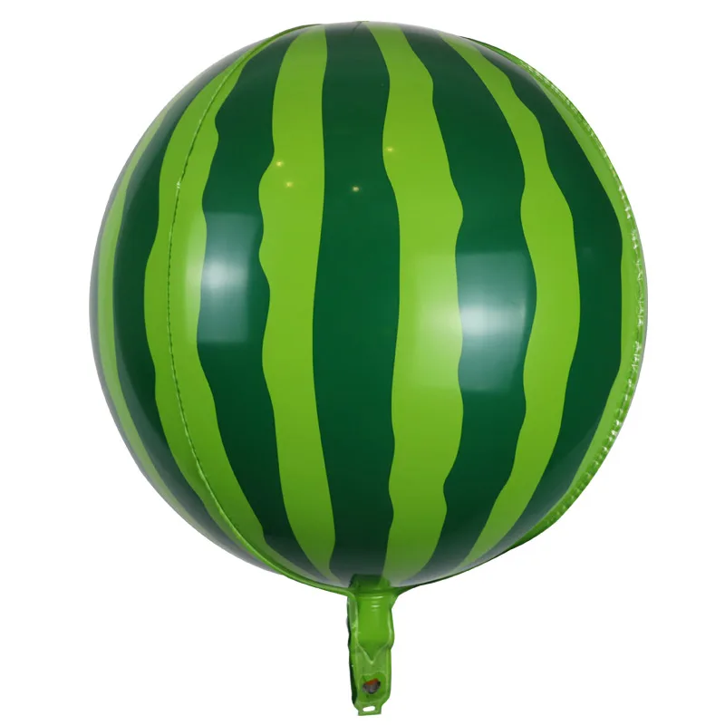 2" 4D воздушный шар из арбузной фольги, большая круглая Сфера, алюминиевые майларские воздушные шары для сторонние исполнители, наполнение гирлянды