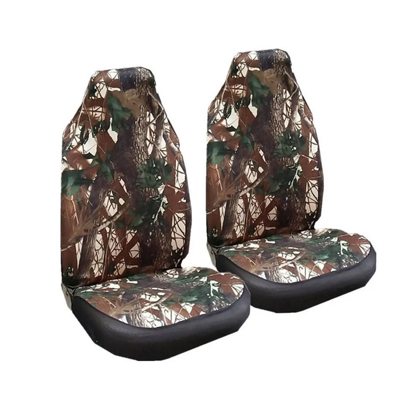 

Car Auto Deluxe Front Seat Cover Camo Woodland Camouflage Universal Bucket Seat Cushion