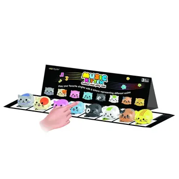 

8Pcs/Set Baby Kids Toy Musical Scale Touch Sensitive Cat Dog Electric Player Piano Funny Silicone Animals Educational Toy