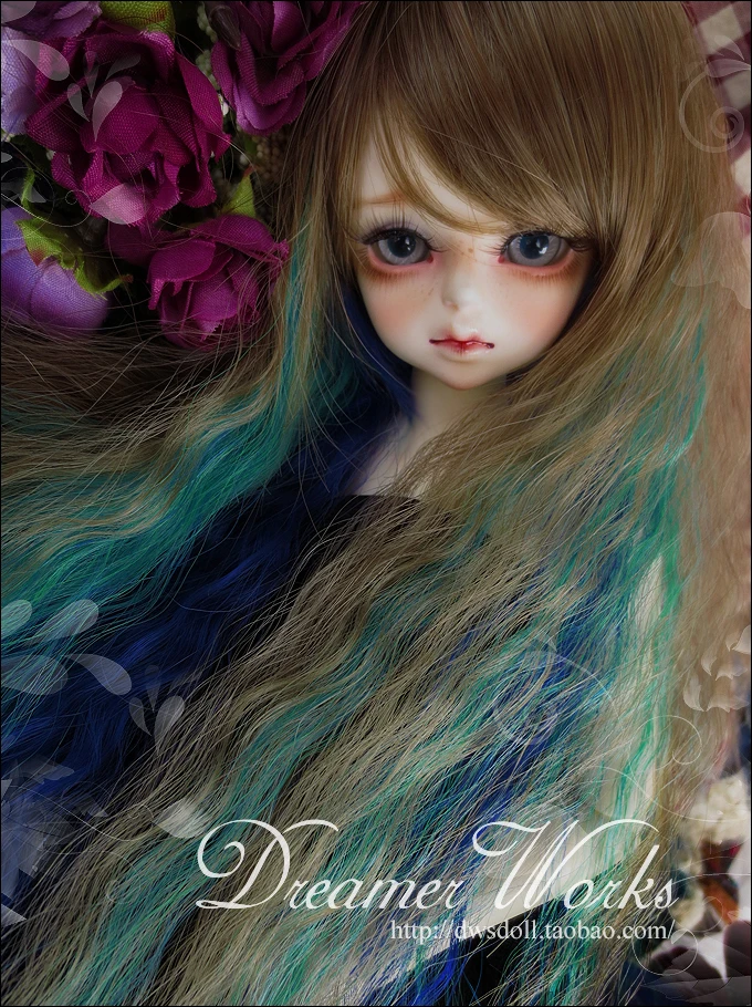 1/6 1/4 1/3 масштаб BJD парик аксессуары длинные волосы кудри для BJD/SD куклы, не включены куклы, обувь, одежду и другие D1364