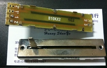 

2PCS/LOT Taiwan ALPHA Alfa 7.2 cm rail straight rod potentiometer, single linked B10K axis long 20mm