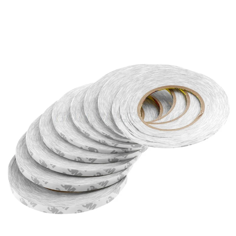 

3M Strong Sticky Double Sided Adhesive Tape 2mm-10mm 50m Length For Home Hardware New