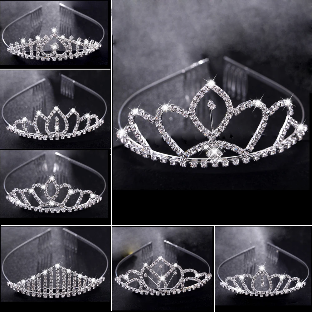

AINAMEISI New Bridal Tiara Hair Jewelry Wedding Party Leaves Crystal Crown Tiaras Combs For Women Fashion Hair Accessories
