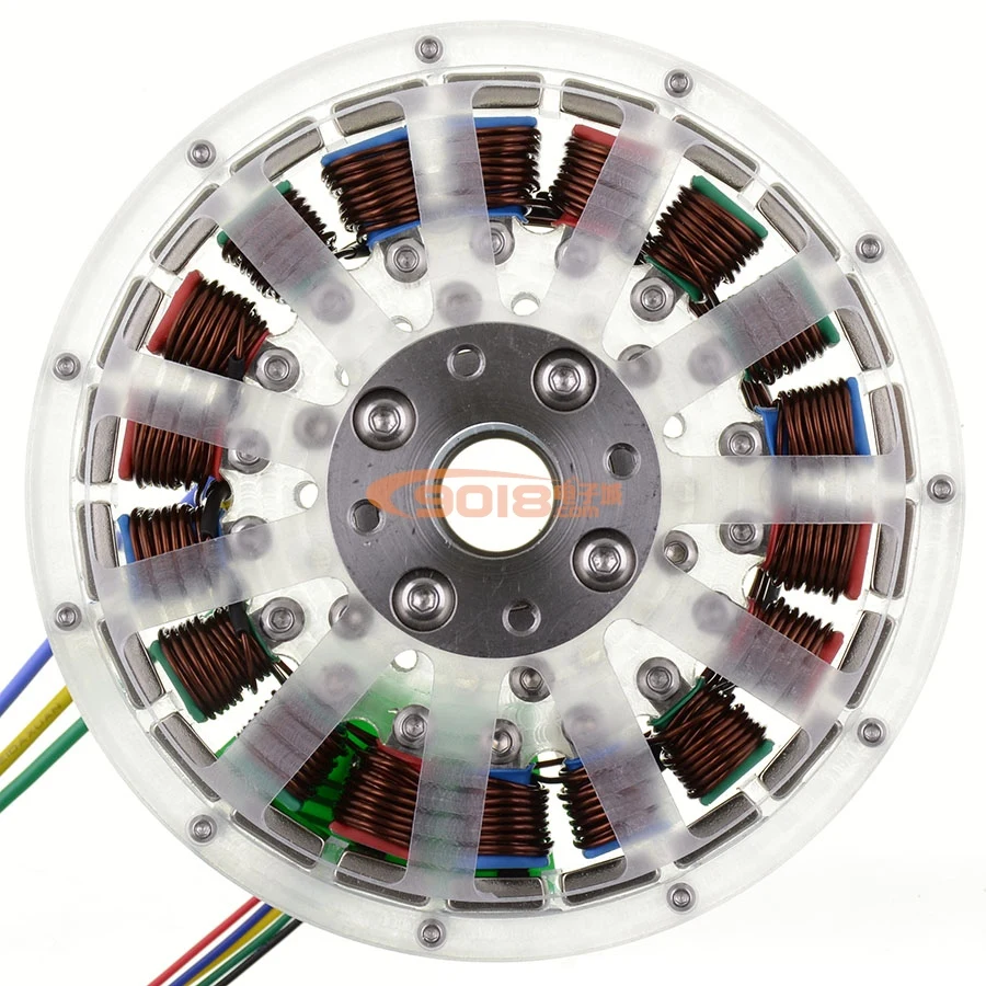 

200W disc brushless motor 18N22P hollow shaft flat direct drive motor with sensor Hall encoder