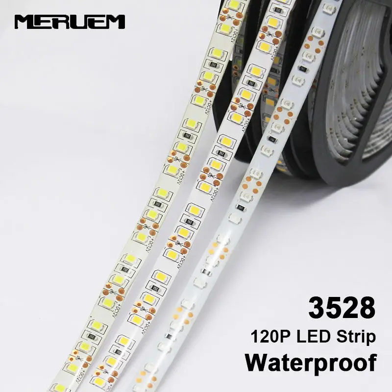 LED Strip 3528 / 2835 120 LED/m IP65 Waterproof DC12V Flexible LED