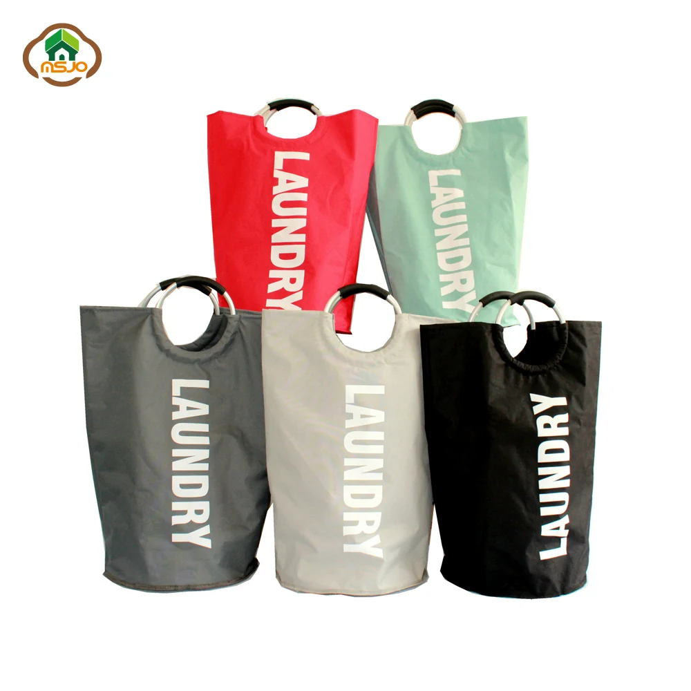 Msjo سلال الغسيل صندوق تخزين ملابس حقيبة أكسفورد للطي سعة كبيرة الملابس سلة تنظيمية للأدوات نزهة الاطفال اللعب تخزين المنزل