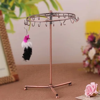

23 Hooks Earrings Pendant Hanging Organizer Storage Rotating Shelf Rack Jewelry Holder Necklace Display Bracelet Home Organizer
