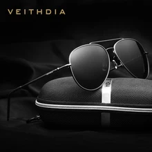 VEITHDIA алюминиево-магниевый авиационный поляризационные мужские солнцезащитные очки, фирменный дизайн, вращающиеся на 180 градусов солнцезащитные очки для женщин