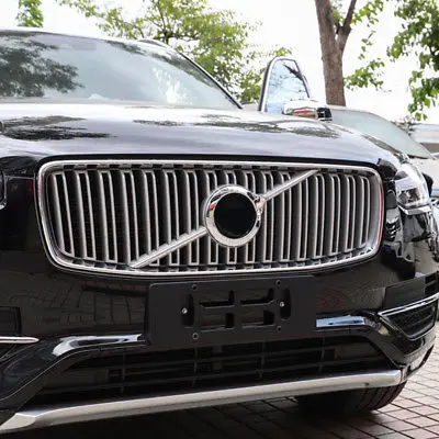 

ABS Matte Front Radiator Grille Honeycomb Trim 2pcs For Volvo XC90 2015-2018