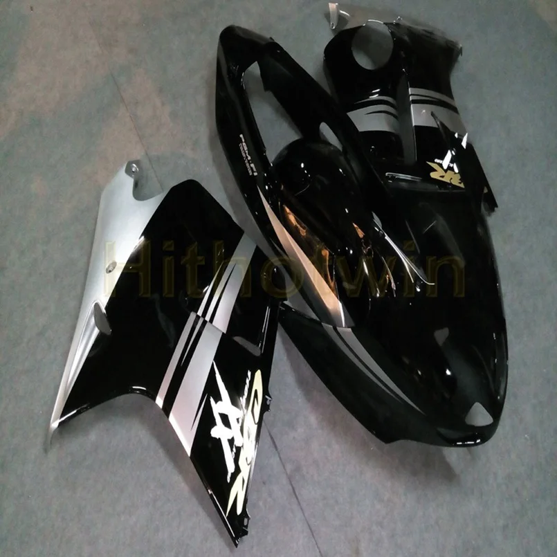 Изготовленный на заказ для HONDA CBR1100XX 1997 1998 1999 2000 2001 2002 2003 из АБС-пластика для мотоцикла обтекатель+ Болты+ литья под давлением серебристо-черного цвета