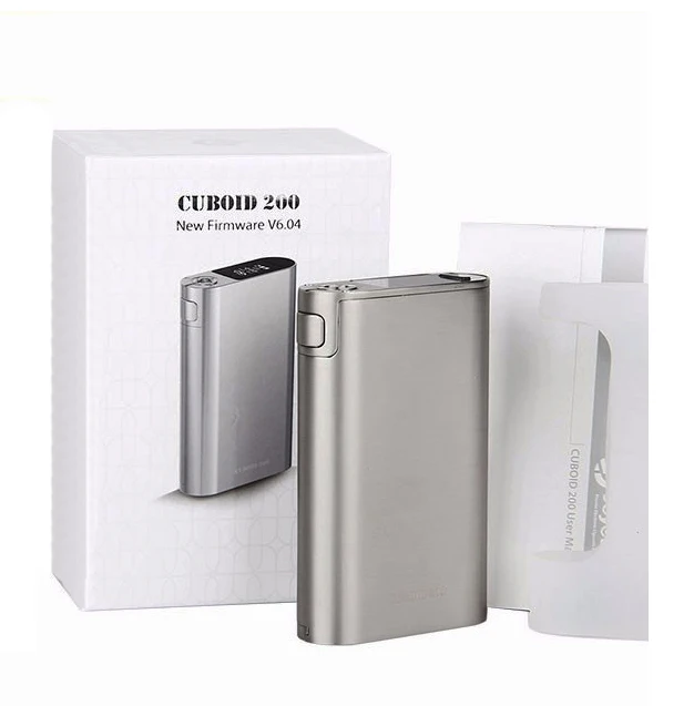 

100% Original Cuboid 200 TC Box MOD Powered by 3x18650 Batteries 200W Cuboid 200 TC Box MOD Cuboid 150W Vaporizer