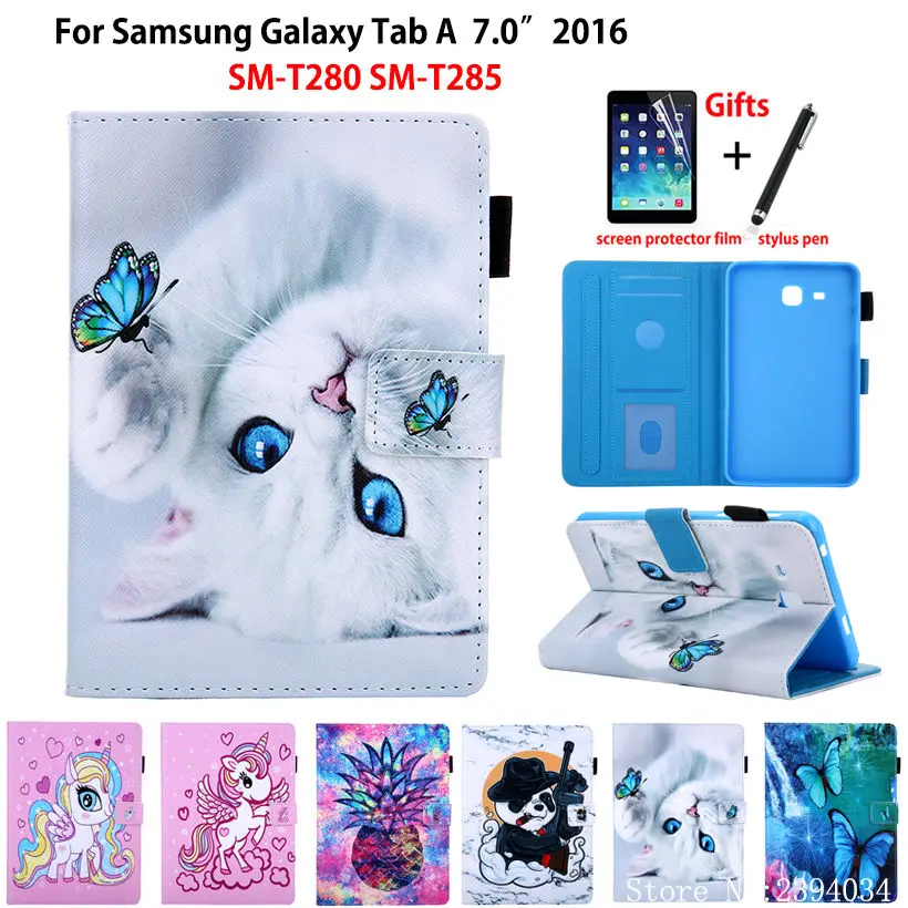 Carcasa Silicona Flexible Anti-rasguño Funda Protectora Case Cover para Samsung Galaxy Tab A6 7.0 Gato 2016 SM-T280/T285 XTstore Funda Compatible para Samsung Galaxy Tab A 7 