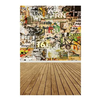 

Vinyl photography backdrop Customize Newborns Studio old wall wood floor Backdrop Digital Printing Background