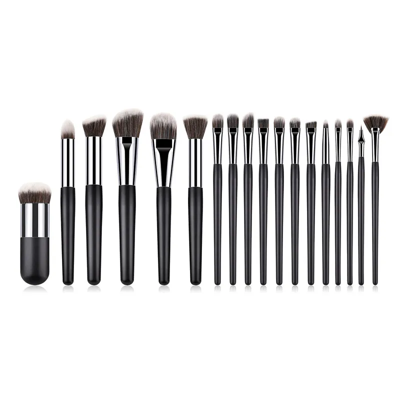 

18pcs Makeup Brushes Beauty Tool Set Foundation Blending Blush Eye Shadow Brow Lash Fan Lip Face Make Up kabuki Brush Kit