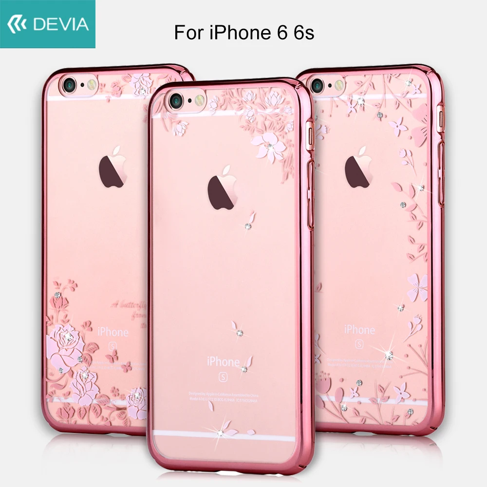 bilder für DEVIA telefonkasten für iPhone 6 s Shell Schöne Kristall Überzogen PC Hard Case für iPhone 6 6 s fundas Ziemlich Rosen und schmetterlinge bilder für DEVIA telefonkasten für iPhone 6 s Shell Schöne Kristall Überzogen PC Hard Case für iPhone 6 6 s fundas Ziemlich Rosen und schmetterlinge