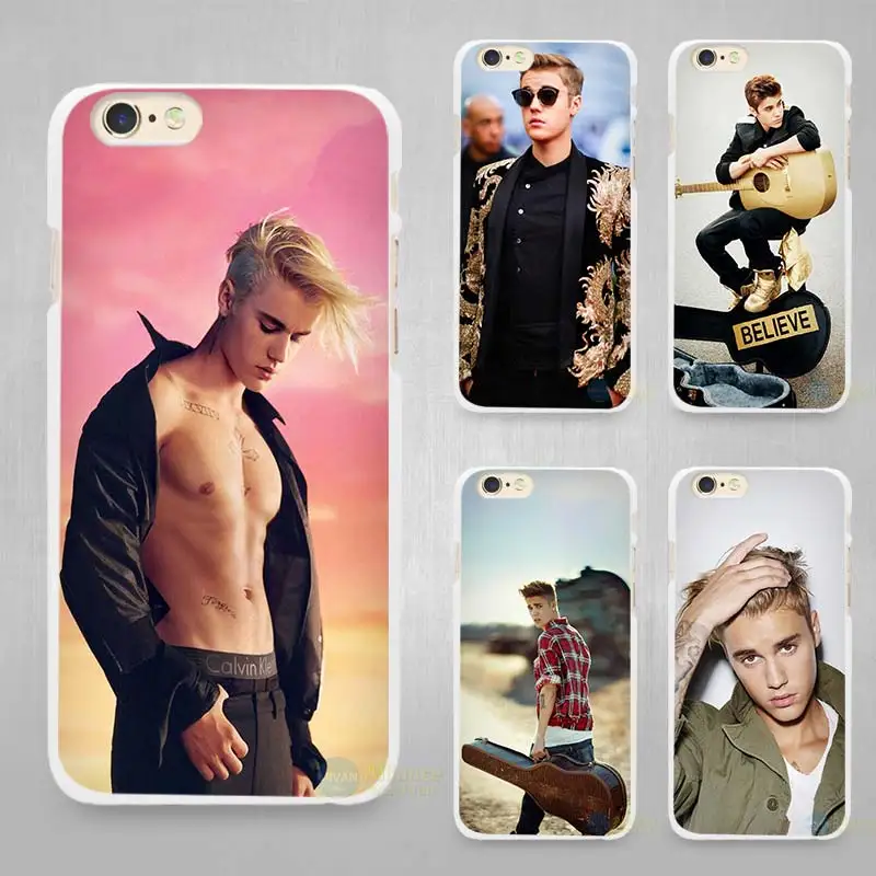 Justin Bieber hamesome boy Hard White Cell Phone Case Cover for Apple