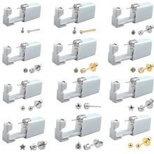 24 шт одноразовый стерильный ушной Прибор Для Пирсинга Хряща Tragus Helix пирсинг пистолет набор инструментов серьги-гвоздики звезда мяч