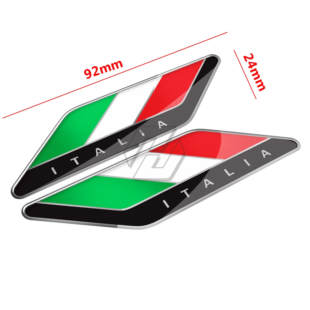 Наклейки для авто Aprilia Ducati Suzuki Yamaha Honda Kawasaki 3D наклейки с итальянским флагом из