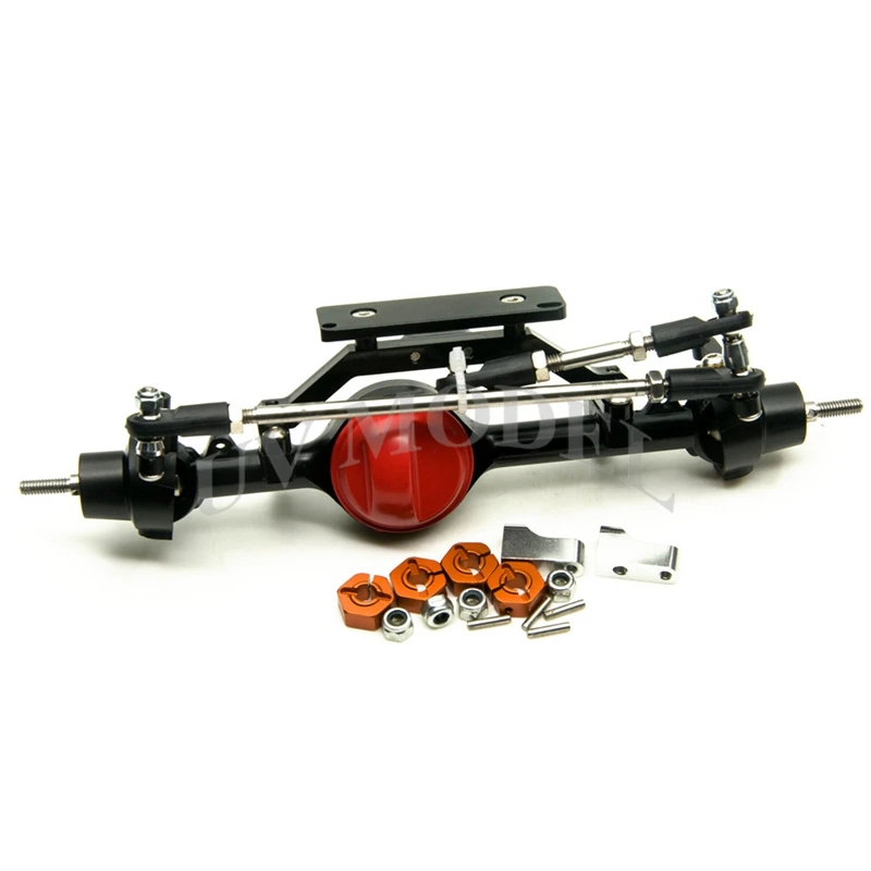 Buy Full Alloy Front Axle Red For 110 Scale RC