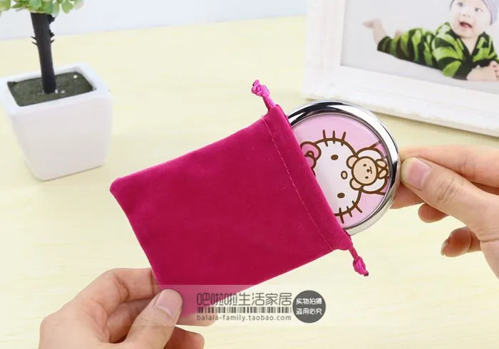 

Small pieces of admission to drawstring bag beam portlet small mirror bag velvet bag debris finishing