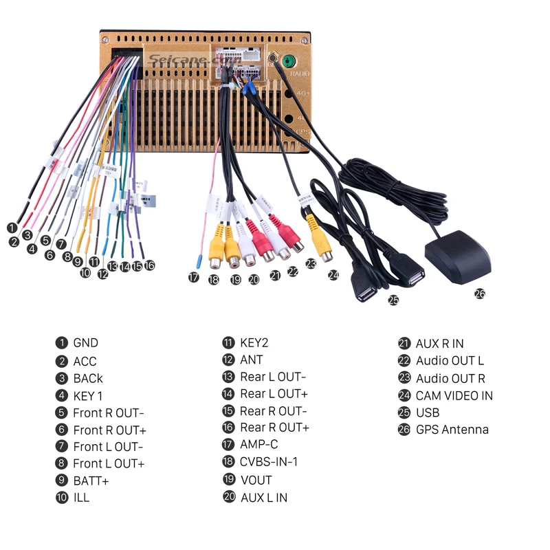 Best Seicane Android 8.1 2 Din Universal Car Multimedia Player Wifi 8-Core GPS For Toyota Hyundai Kia Nissan Volkswagen Suzuki Honda 4