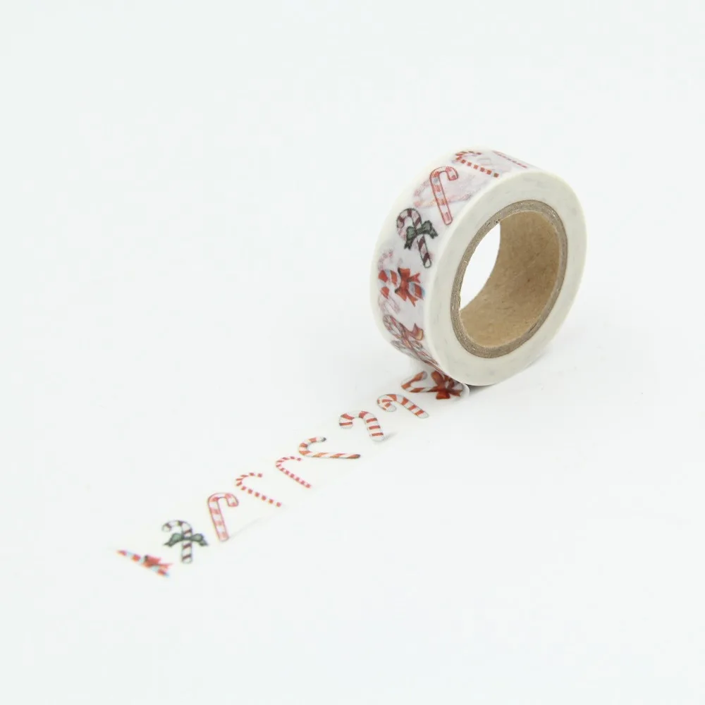Merry Christmas Washi Paper Masking Tapes Decorative Tape 1.5cm x 10m