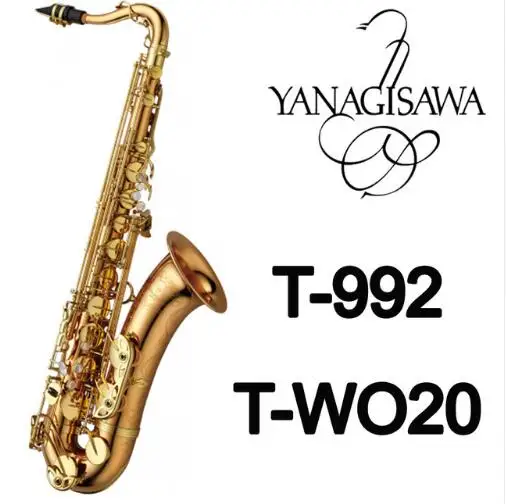 

New Brand YANAGISAWA T-WO20 Tenor Saxophone Gold Lacquer Sax Professional Mouthpiece Patches Pads Reeds Bend Neck