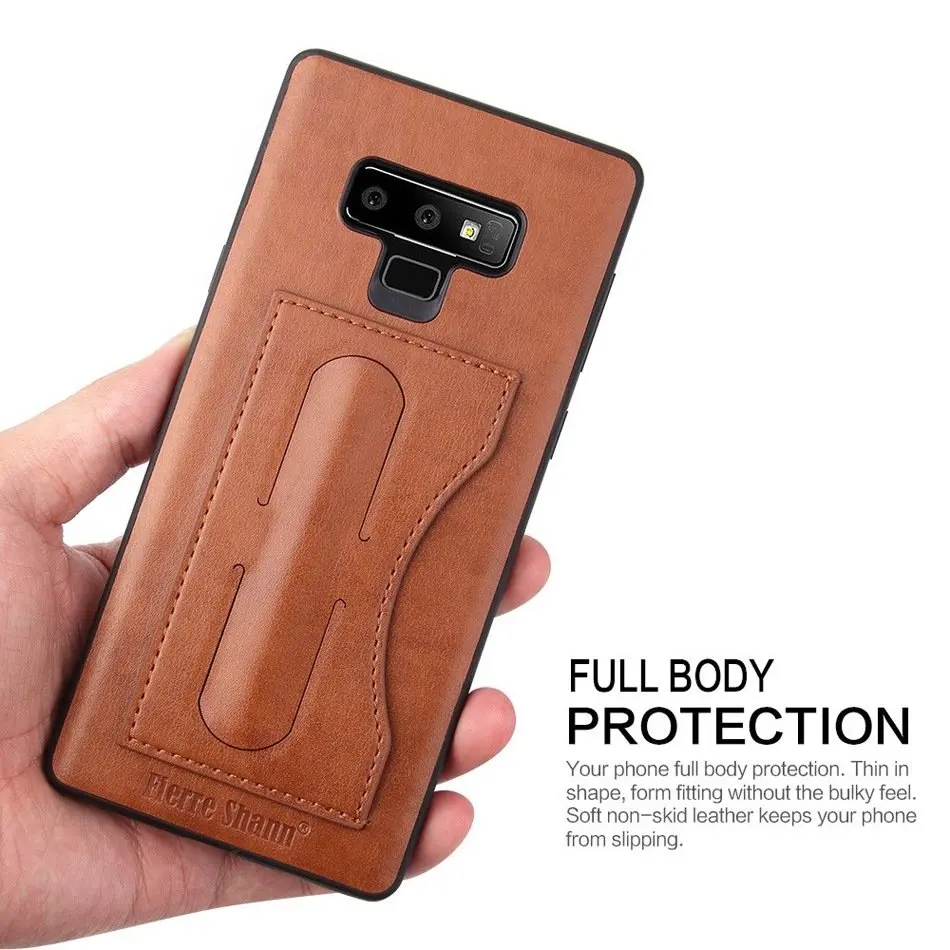 

Genuine Leather Back Cover for Samsung Galaxy Note9 Note8 S8 S9 + Case with Card Slots Fundas +Gift Free Screen Protector Coque