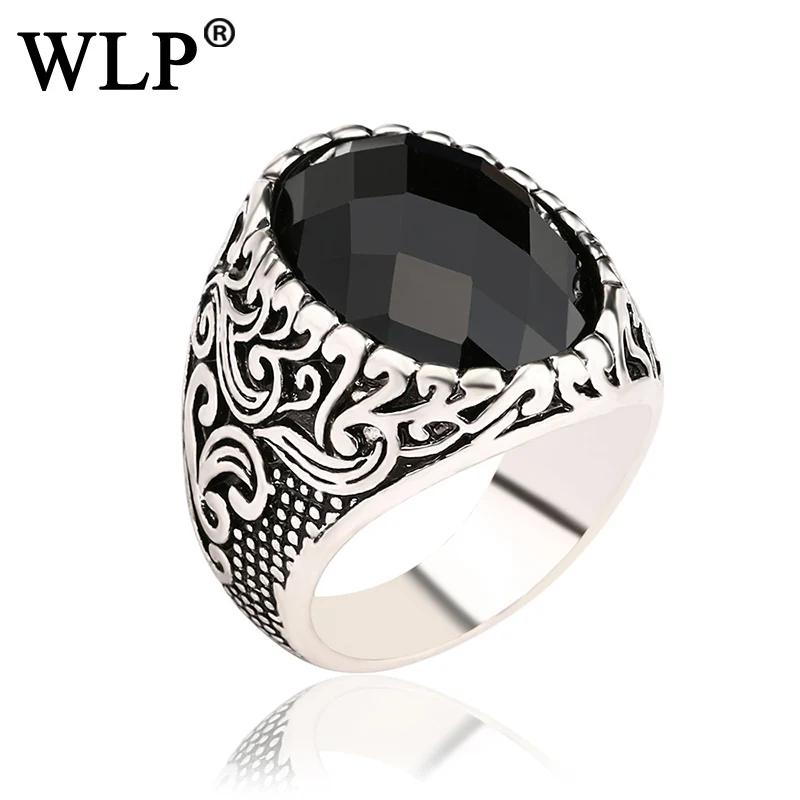 

WLP 2018 new rings Vintage palace luxury multi-faceted Men's Passion rings Exquisite Totem Engraving ring A1985