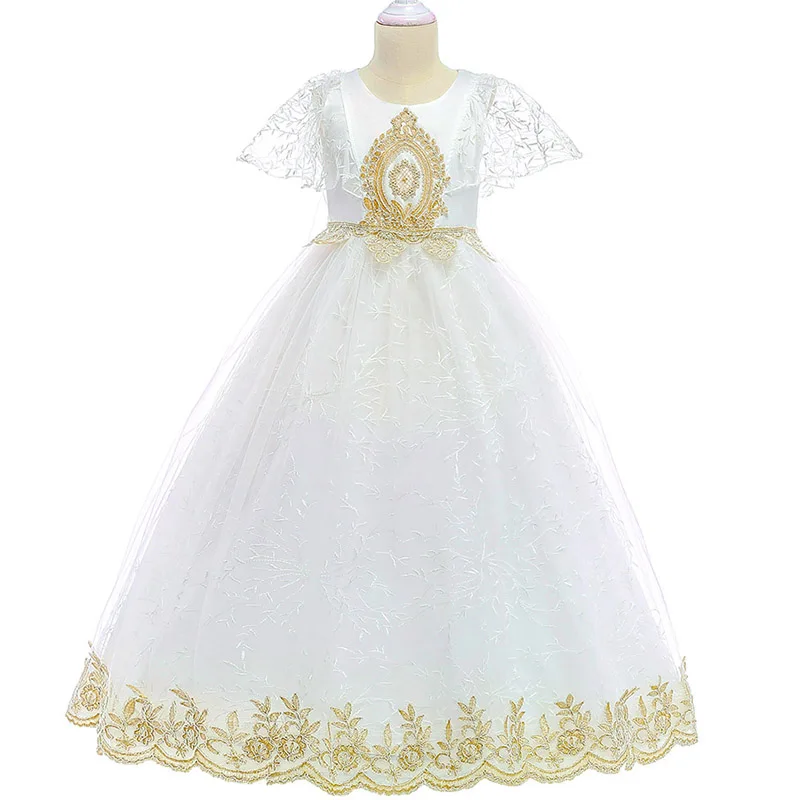 Г., вечерние платья высокого качества для девочек элегантная Рождественская кружевная Детская одежда Одежда для девочек детское свадебное платье-пачка LP-208