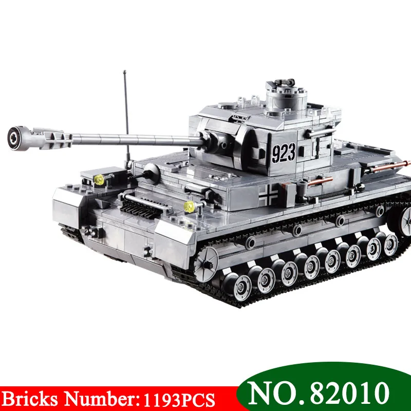 

AIBOULLY Century German armored military Tank Cannon mini Building Blocks Toys Type F2 Model 82010 Christmas Toys